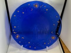 IVV ヘリックス 大皿 31.5cm 赤 ガラスプレート イタリア製 盛り皿