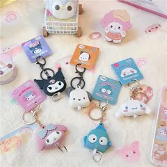 リールキーホルダー キーホルダー 伸びる 便利 サンリオ Sanrio おもちゃ 推し活 シナモロール ポチャッコ クロミ ポムポムプリン ハローキティ マイメロディ チャーム 子供 人気 流行 ギフト プレゼント