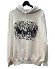 GB MOUTH 藻 ニットパーカー ダメージ加工 ベージュ - メルカリ