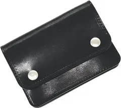 HANG OVER 栃木レザー ミニトラッカーウォレット ハーフウォレット コンパクト財布 WT25-802 (ブラック)