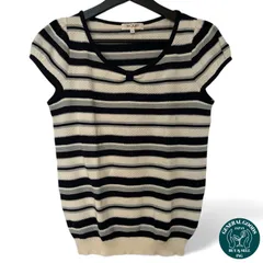 【美品】SOUP　半袖ニット　レディース　サイズ9号　ボーダー