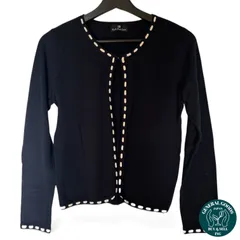 【美品】KarL Park Lane　カーディガン　レディース　サイズM　ネイビー