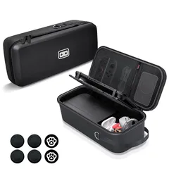 Switch 2 本体と周辺機器をまとめて収納【Switch 2/有機ELモデル対応】switch 2 ケース 大容量 ポーチ スイッチ2 持ち運び便利 スイッチ本体/Joy-Con/電源アダプタ/10枚ゲームカード/ケーブル/イヤホンなど全部収納可能 防 1