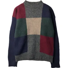 古着 ペンドルトン PENDLETON 総柄 ハイネック ウールニットセーター メンズM相当/eaa600811