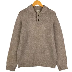 古着 90~00年代 エルエルビーン L.L.Bean ヘンリーネック ラムウールニットセーター メンズM相当 ヴィンテージ/eaa601111