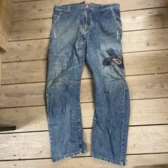 クイックシルバー Quiksilver デニム ジーンズ パンツ 刺繍 ダメージ 11-56のサムネイル