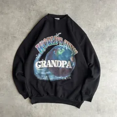 90s/TULTEX/タルテックス/プリントスウェット/USA製/アメリカ製/地球/メッセージ/グラフィック/ブラック/黒/L/jmaple