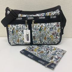 レスポートサック ミッフィー 花柄 ショルダーバック ポーチ ネイビー