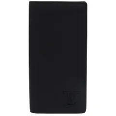 美品 ルイ ヴィトン ポルトフォイユ ブラザ NM LV アエログラム レザー ブラック ICタグ M69980 長財布 黒 LV 0363 LOUIS VUITTON