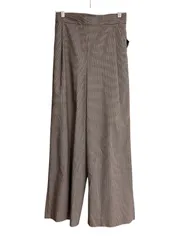 Z1600【タグ付き美品】BEAUTY&YOUTH  UNITED ARROWS  ビューティアンドユース　ユナイテッドアローズ　千鳥格子柄　ガウチョパンツ　ワイドパンツ　ナチュラルカラー　レディース　サイズM