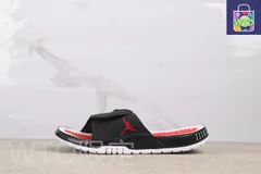 【今日特価】Air Jordan AA1336-006 ブラックレッド スリッパ-WTO輸入