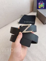 【今日特価】Zegna ゼニア 極簡風 メンズベルト