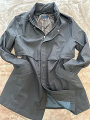 ダーバンD'URBANフード付きコートメンズコートモッズコートアウター冬服秋服防寒用防寒服ジャンパージャンバーダークブラウン　焦げ茶色メンズ（men’s）男性用紳士服肩幅約48センチ身幅約56センチ袖丈約60センチ着丈約83センチライナー