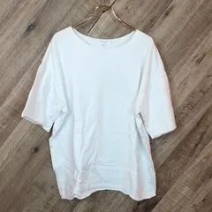 M1-02257【Mens】BEAUTY＆YOUTH UNITED ARROWS(ビューティーアンドユース ユナイテットアローズ) 半袖 Tシャツ (M) / 白 表、右胸元汚れ有 首回り黄ばみ有 裏、中央・中央裾付近汚れ有