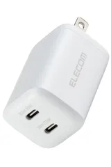 【在庫セール】【iPhone ホワイト 16 PPS対応 スイング式プラグ 15 PD対応 USB 2ポート 等対応】 Type-C 30W EC-AC9430WH 充電器 エレコム