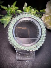 💎天然石✨️ 高品質✨️プレナイト 3連   ブレスレット  （透明度抜群） レディース＆メンズ   E688