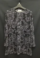 レディースチュニック　花柄プリントチュニック　総柄チュニック