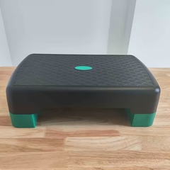 ステップ台 高さ2段階調整 踏み台昇降運動 踏み台 滑り止め エクササイズ ダイエット 運動 長さ48cm×幅28.3cm高さ8cmから14cm (2段/ブラック＆グリーン)20％OFF