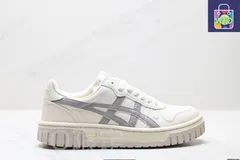 【今日特価】Asics Court Mz アサヒクラブ 軟質牛サイドレザーアッパー ニュートラルカレッジシリーズ ロートップ レトロ 厚底 ハイトアップ レジャー スポーツ スニーカー
