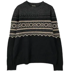 古着 00年代 エディーバウアー Eddie Bauer 総柄 ノルディックセーター メンズM相当/eaa595262