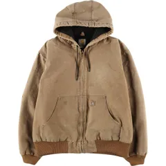 古着 カーハート Carhartt アクティブジャケット 中綿入り ダックフルジップパーカー メンズL相当/eaa600291