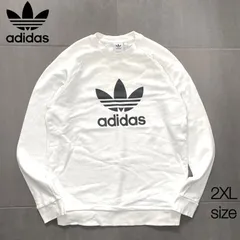 adidas アディダス トレフォイルロゴ　ラグランスリーブ スウェット トレーナー　2XL