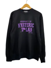 HYSTERIC GLAMOUR (ヒステリックグラマー) トレーナー スウェット スエット 裏起毛 ヒスガール 02223CS07496 L ブラック メンズ/009
