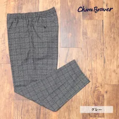 秋冬/Charee Braver/3(L)サイズ/イージーパンツ 日本製 チェック 上品 リラックス カジュアル メンズ 紳士 チャーリーブレイバー 新品/グレー/ma289/