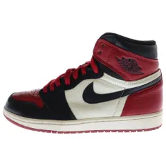 NIKE (ナイキ) AIR JORDAN 1 RETRO HIGH OG BRED TOE 555088-610 エアジョーダン1 ブレッドトゥ ハイカットスニーカー レッド/ブラック US8/26cm