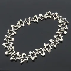 GEORG JENSEN ジョージ・ジェンセン スプラッシュネックレス 全長42cm #38B スターリングシルバー シルバー925 銀製 ヴィンテージ デンマーク製 rk10396のサムネイル