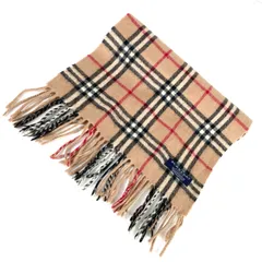 t2034 バーバリーロンドン マフラー ノバチェック カシミア100% イングランド製 男女兼用 ユニセックス ベージュ