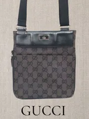 美品【GUCCI】グッチ GGキャンバス ショルダーバッグ クロスボディ サコッシュ ボディバッグ