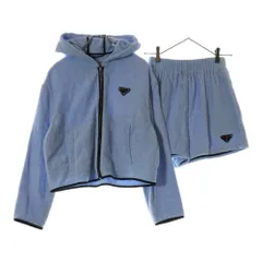 PRADA (プラダ) SET UP TERRY CLOTH トライアングルロゴプレート ジップアップパーカー ショートパンツ レディース RFID P564M S221 1ZR3 / P292E S212 1ZR3のサムネイル