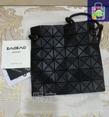 美品 バオバオイッセイミヤケ 斜め掛 2way ショルダーバッグ ブラック-WTO輸入1