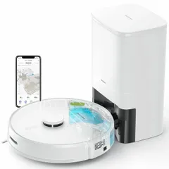 SwitchBot ロボット掃除機 自動掃除 スマート掃除機 Wi-Fi接続 アプリ操作 音声操作 隅掃除 長時間稼働 強力吸引 静音設計 フィルター ペット 床掃除 タイマー設定 スマートホーム S1 Plus W3011011  (PZ023120)