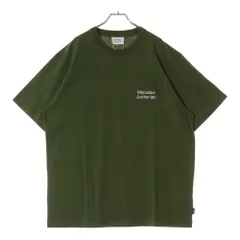 Mercedes Anchor Inc. (メルセデスアンカーインク) フロントロゴプリント 胸ポケット クルーネック コットン 半袖Tシャツ カットソー グリーン ANC24TE09