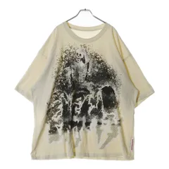 RRR123 RIVINGTON roi Rebis (リヴィントンロイレビス) THEATRE CVA SS TEE 両面グラフィックプリントTシャツ 半袖クルーネックカットソー アイボリー