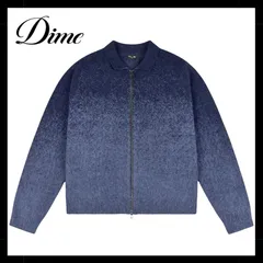 【10%OFF!!】Dime Mohair Double Zip Knit / Midnight Blue (ダイム モヘヤジップセーター/ニット)のサムネイル