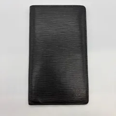 美品⭐LOUIS VUTTON  ルイヴィトン エピ ポルトシェキエ カルトクレディ 長財布 黒 107-1