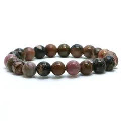 ロードナイト(ブラック模様)【丸玉】8mm 数珠 天然石 ブレスレット パワーストーン ブレス お守り 選べるサイズ