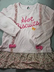 ミッキーハウス ピンク リボン 엉덮 Tシャツ 90