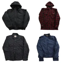 古着卸 まとめ売り ブランドMIX ジャケット 4枚セット (メンズ S ) リーバイス ディッキーズ ブルックス 中古 古着 NC6672