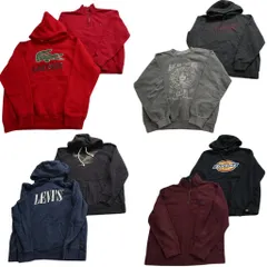 古着卸 まとめ売り ブランドMIX スウェット 8枚セット (メンズ L ) ラコステ リーバイス ノーティカ ディッキーズ 中古 古着 NC6828