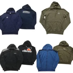 古着卸 まとめ売り スポーツブランドMIX スウェット 7枚セット (メンズ S /M ) エレッセ アディダス アンダーアーマー 中古 古着 NC6908