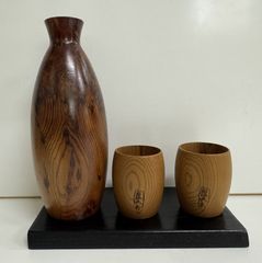世界の銘木 屋久杉 徳利 お猪口 2客セット 未使用 箱付き 酒器 - メルカリ