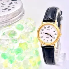 【美品/新品電池】SEIKO セイコー SPIRIT スピリット レディース 腕時計 ゴールド 1F21-0H70 080156 新品ベルト