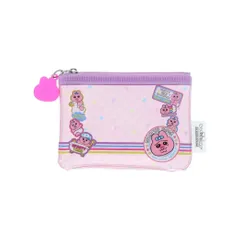【メール便】おぱんちゅうさぎ クリアポーチ ミニポーチ ピンク サンスター文具 フラットミニポーチ 小物入れ キャラクター グッズ 