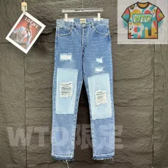 GALLERY DE?T. 新モデル ヘビーワークの穴あけ シート水洗いジーンズ 