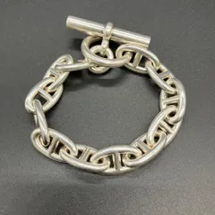 ⭐️美品⭐️芸能人 御用達 !  HERMES エルメスシェーヌダンクルGM Ag 925 12コマブレスレット 919