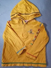 ミッキーマウス ハウス 刺繍 フード付きTシャツ 90